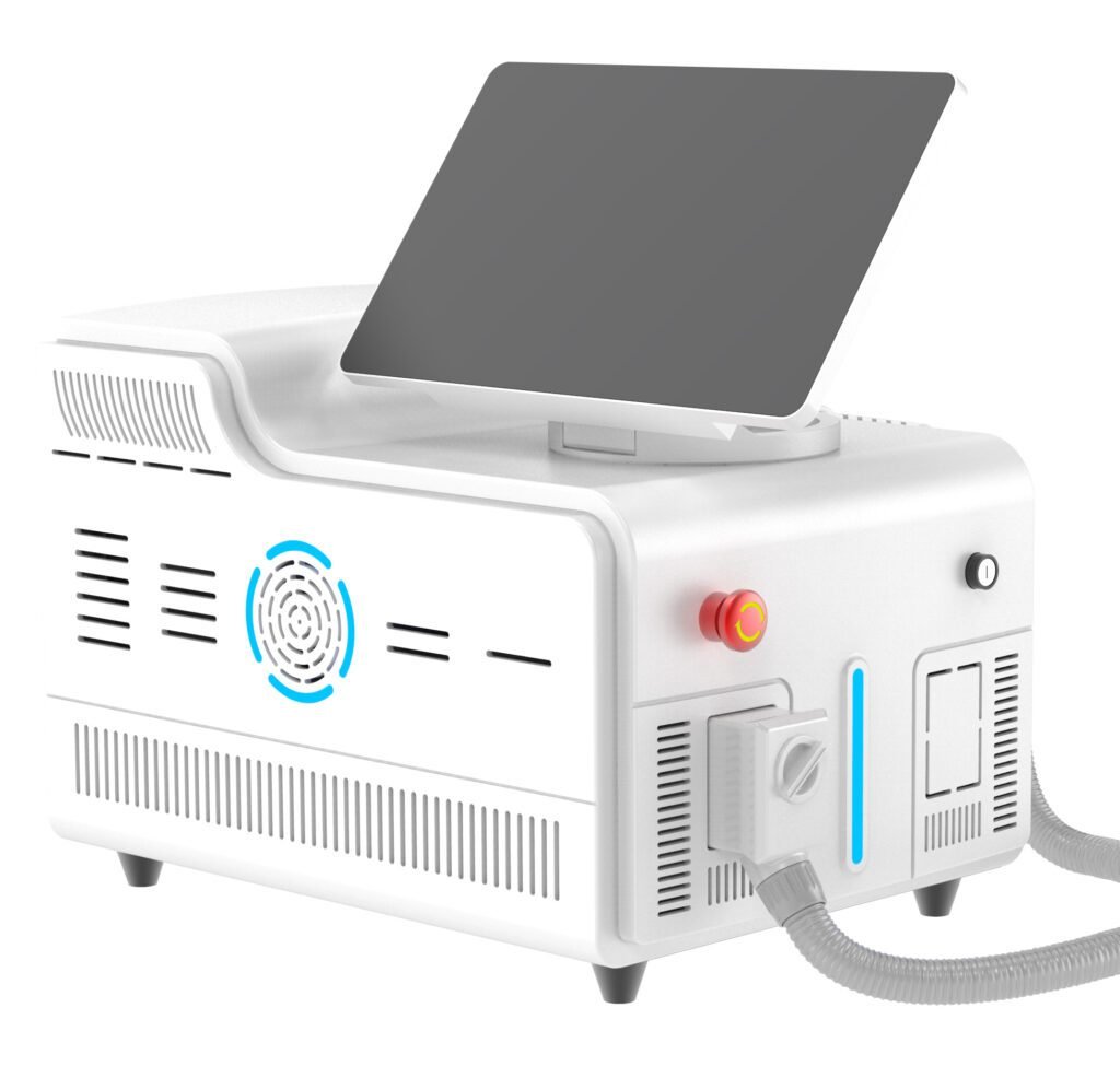 White laser hair removal machine treatment