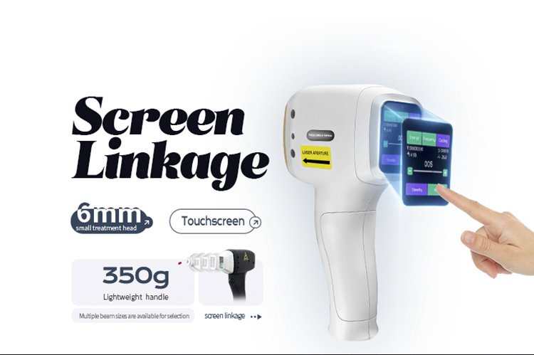 Portable laser hair removal machine handle