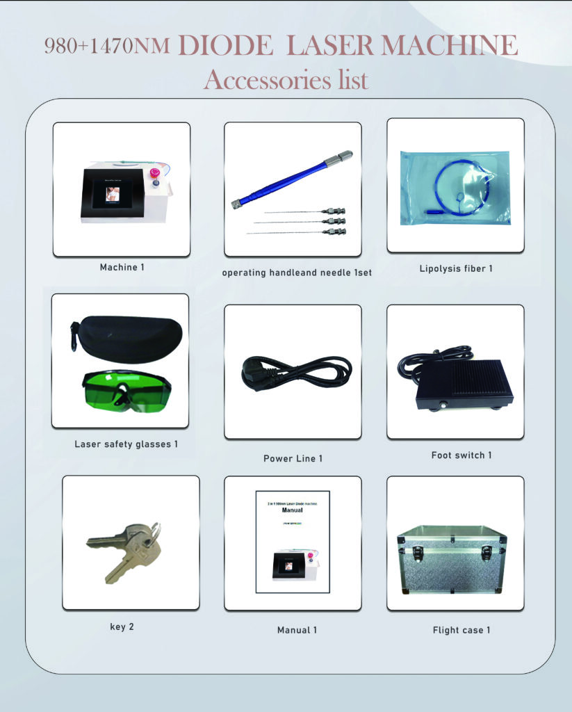 Endolift Laser Machine 1470nm 980nm