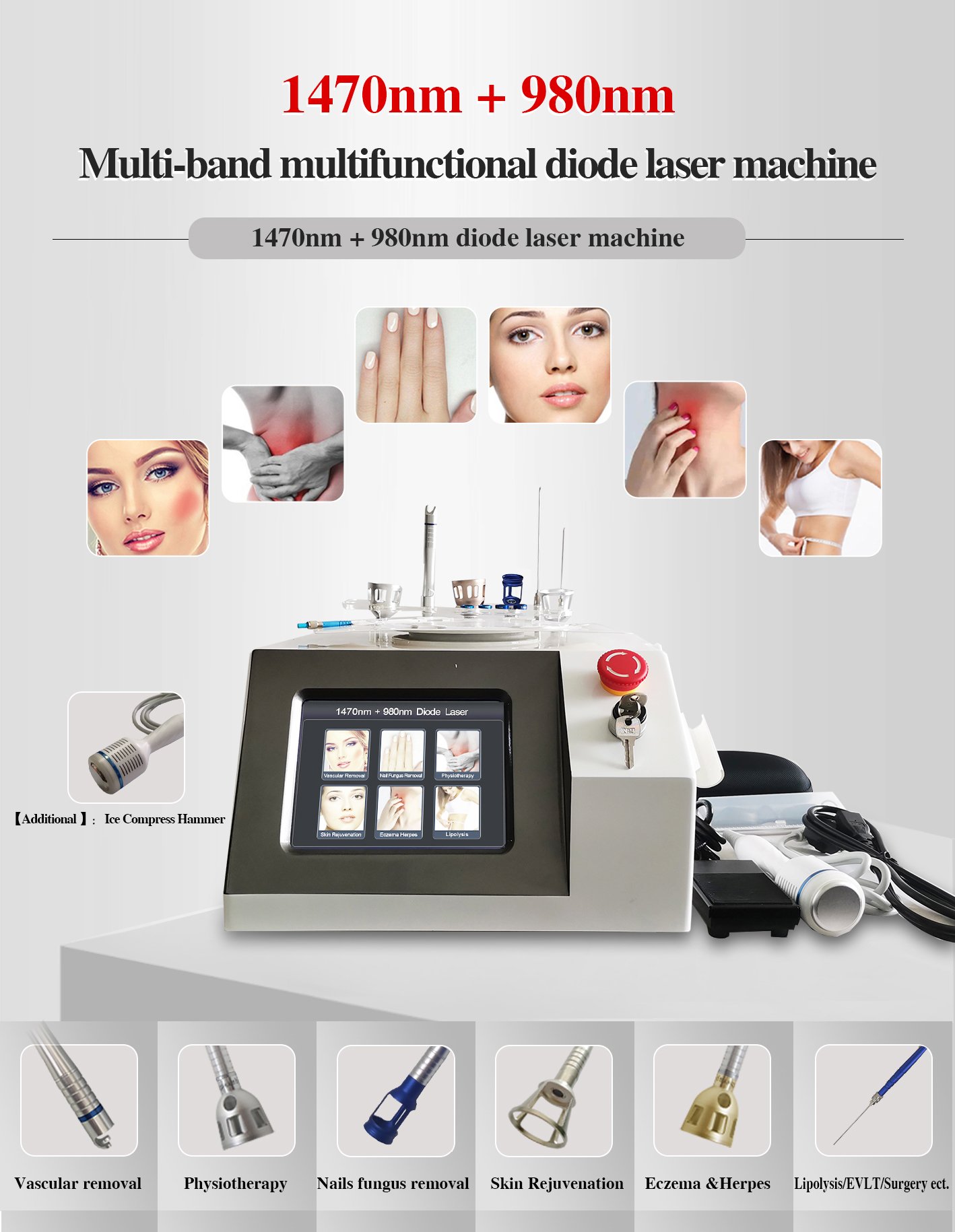 1470nm 980nm Diode Laser Machine