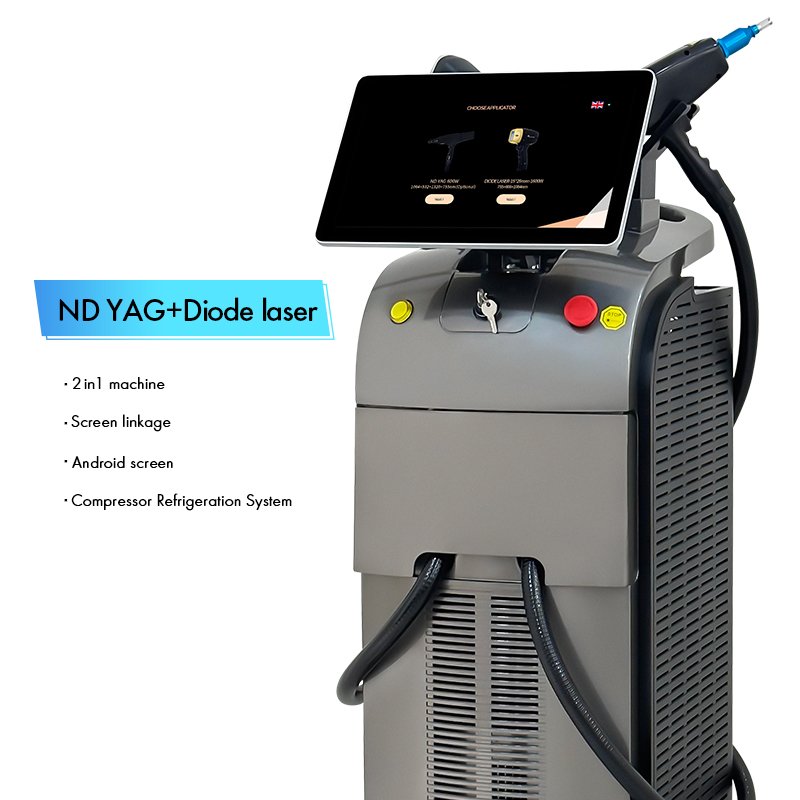 ND YAG +Diode Laser Hair Removal Machine