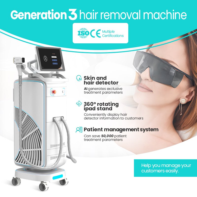 AI Professional Diode Laser Hair Removal Machine
