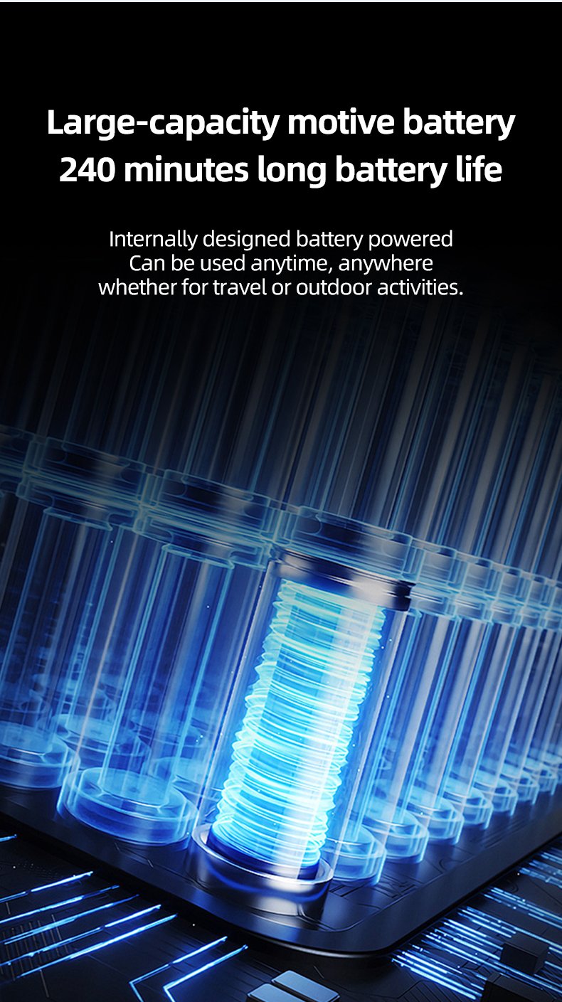 Rechargeable, Cordless, Portable Design